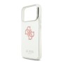 Funda Espejo Guess iPhone 17 Pro Rosa MagSafe | Logo 4G Glitter
