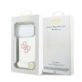 Funda Espejo Guess iPhone 17 Pro Rosa MagSafe | Logo 4G Glitter