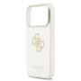 Funda Espejo Guess iPhone 17 Pro dorado MagSafe | Logo 4G Glitter
