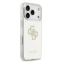 Funda Espejo Guess iPhone 17 Pro dorado MagSafe | Logo 4G Glitter