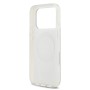 Funda Espejo Guess iPhone 17 Pro dorado MagSafe | Logo 4G Glitter