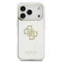 Funda Espejo Guess iPhone 17 Pro dorado MagSafe | Logo 4G Glitter