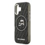 Funda Karl Lagerfeld iPhone 17 Negra Glitter | MagSafe K&C