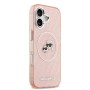 Funda Karl Lagerfeld iPhone 17 Rosa Glitter | MagSafe K&C