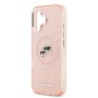 Funda Karl Lagerfeld iPhone 17 Rosa Glitter | MagSafe K&C