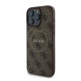 Funda Guess iPhone 16 Pro Max Marrón MagSafe | Piel Sintética 4G Classic
