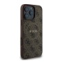 Funda Guess iPhone 16 Pro Max Marrón MagSafe | Piel Sintética 4G Classic