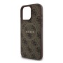 Funda Guess iPhone 16 Pro Max Marrón MagSafe | Piel Sintética 4G Classic