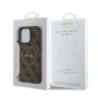 Funda Guess iPhone 16 Pro Max Marrón MagSafe | Piel Sintética 4G Classic