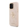 Funda Guess iPhone 16 Pro Max Rosa | Logo Metálico y Borde Dorado