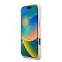 Funda Guess iPhone 16 Pro Max Rosa | Logo Metálico y Borde Dorado