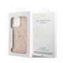 Funda Guess iPhone 16 Pro Max Rosa | Logo Metálico y Borde Dorado