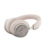 Auriculares Bluetooth Guess con Cancelación de Ruido (ENC) – Piel Sintética con Estuche y Logo 4G – Rosa Pastel