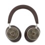 Auriculares Bluetooth Guess con Cancelación de Ruido (ENC) – Piel Sintética con Estuche y Logo 4G – Marrón