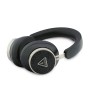 Auriculares Bluetooth Guess con Cancelación de Ruido (ENC) – Piel Sintética con Estuche y Logo 4G – Negro
