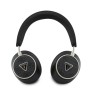 Auriculares Bluetooth Guess con Cancelación de Ruido (ENC) – Piel Sintética con Estuche y Logo 4G – Negro