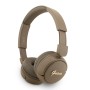 Auriculares Guess Bluetooth Marrón | Metal Logo Script | 30h Batería