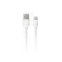 Cable de datos USB-A a USB-C 3A 3 m | TPE OD4.0 blanco | Mayorista de accesorios móviles en España