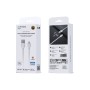 Cable de datos USB-A a Lightning 3.4A 1 m | TPE OD4.0 blanco | Mayorista de accesorios móviles en España