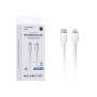 Cable de datos WD09 USB-C a Lightning 3A PD30W TPE 1M OD4.0 Blanco