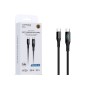 Cable USB-C a USB-C 100W con Pantalla Digital 1.2M color Negro Trenzado Premium