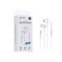 Auriculares con cable In-Ear Jack 3.5 mm con micrófono y control color Blanco