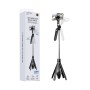 Palo Selfie Tripode Extensible Control Remoto Bluetooth y Cabezal Giratorio Pro color Negro