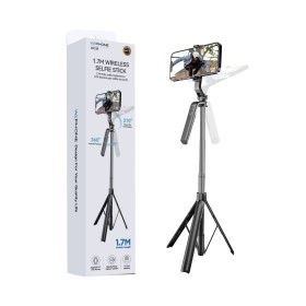 Palo Selfie Trípode Inalámbrico Wephone WC38 – 1.7 Metros, Control Remoto Bluetooth y Estructura Reforzada de Acero