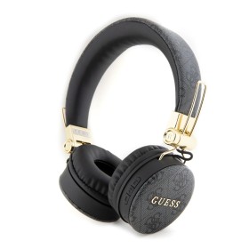 Auriculares Guess Bluetooth Gris Oscuro 4G | Diseño Circular y Lujoso