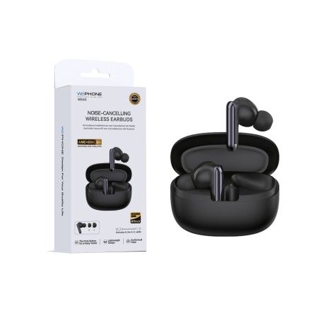 Auriculares TWS con Cancelación de Ruido Activa ANC+ENC Bluetooth 6.0 color Negro