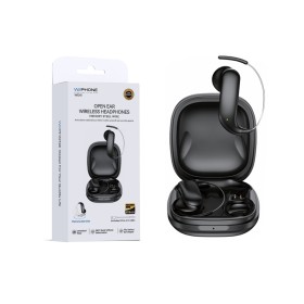 Auriculares OWS Open-Ear – Bluetooth 6.0 Cable de Acero con Memoria y Diseño Ergonómico Adaptable color Negro
