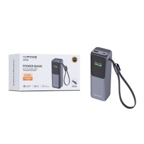 Power Bank Ultra Pro WF09 20000mAh, Salida PD 100W Pantalla TFT a Color y Cable Tipo-C Integrado