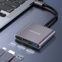 Adaptador Hub USB-C 3 en 1 Wephone WG23 | 4K HDMI, PD 100W y USB 3.0