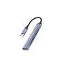Adaptador Hub USB-C 4 en 1 Wephone WG24 | USB 3.0 5Gbps Aluminio