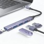 Adaptador Hub USB-C 4 en 1 Wephone WG24 | USB 3.0 5Gbps Aluminio