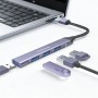 Adaptador Hub USB-A 4 en 1 Wephone WG25 | USB 3.0 5Gbps Aluminio