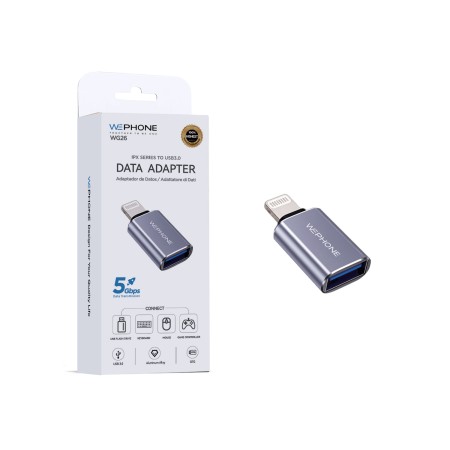 Adaptador de Datos OTG Lightning a USB 3.0 de Alta Velocidad 5Gbps al por Mayor, Cuerpo de Aleación de Aluminio