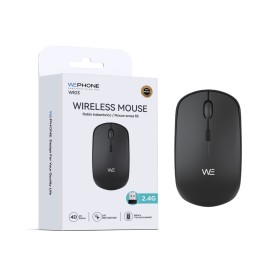 Ratón Inalámbrico Conexión 2.4G, DPI Ajustable (800/1200/1600) y Diseño Ergonómico, Negro