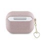Funda Guess AirPods Pro / Pro 2 Rosa | Metallic Script Heart Charm