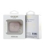 Funda Guess AirPods 4 Rosa | Metallic Script Heart Charm