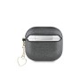 Funda Guess AirPods 4 Negro | Metallic Script Heart Charm