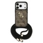 Funda Guess Crossbody para iPhone 17 Pro – Colección 4G Big Logo con Cordón – Marrón