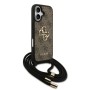 Funda Guess Crossbody iPhone 17 Marrón | 4G Big Logo con Cordón