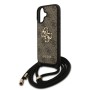 Funda Guess Crossbody iPhone 17 Marrón | 4G Big Logo con Cordón