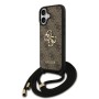 Funda Guess Crossbody iPhone 17 Marrón | 4G Big Logo con Cordón