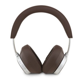 Auriculares Guess Bluetooth Marrón Saffiano | Cancelación Ruido ENC