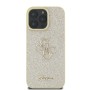 Funda Guess para iPhone 16 Pro Max Big 4G con Brillo Fijo – Gold Glitter