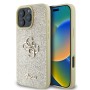 Funda Guess iPhone 16 Pro Max Dorado Glitter | Big 4G Logo Dorado