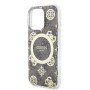 Funda Guess iPhone 16 Pro Marrón MagSafe | Peony 4G Pattern