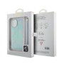 Funda Guess iPhone 15 Turquesa Glitter | Iridiscente con Colgante